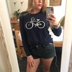 Gap Navy Blue Bicycle Sweater